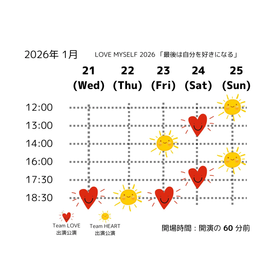 LOVE MYSELF 2026 「最後は自分を好きになる」のチケット予約・購入