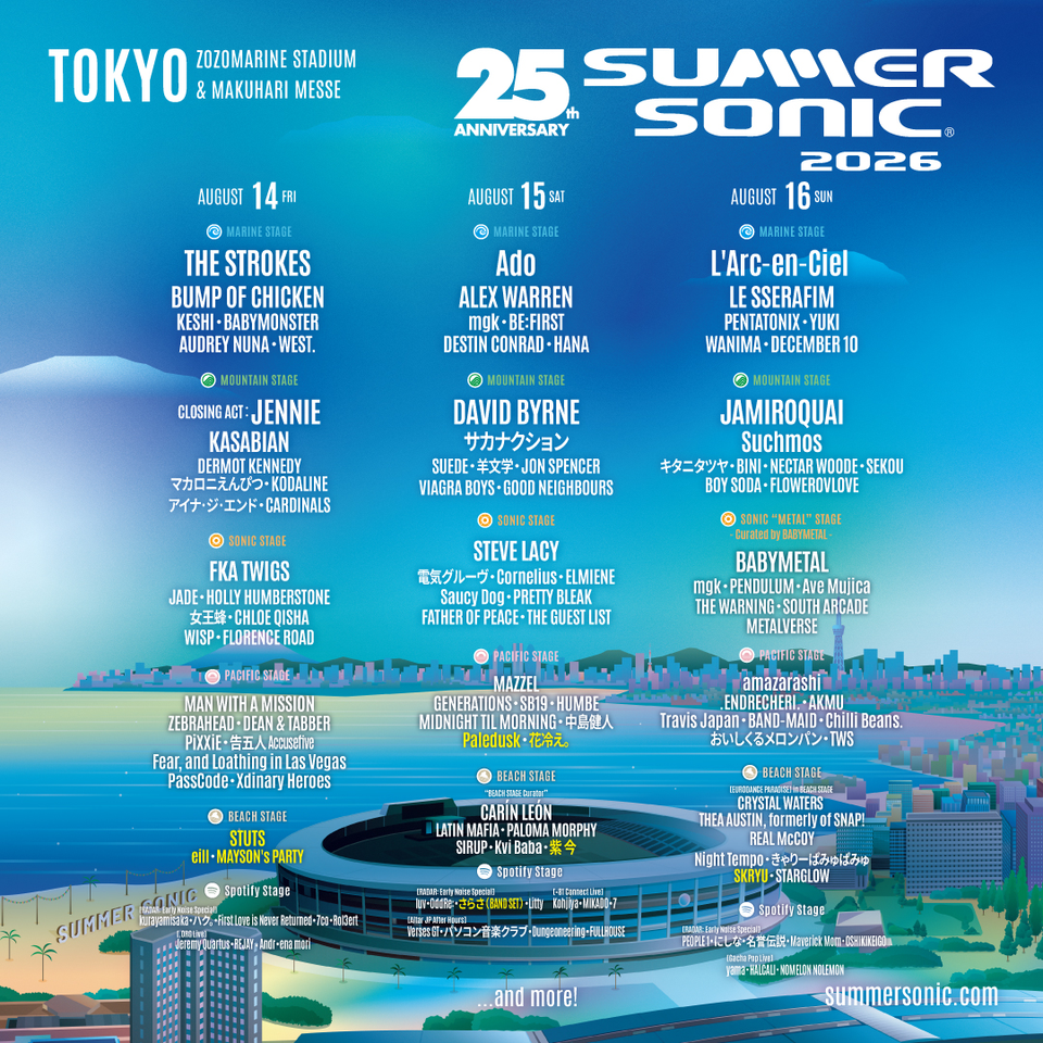 SUMMER SONIC 2026【東京】★1DAYチケット