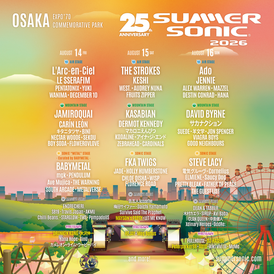SUMMER SONIC 2026【大阪】★1DAYチケット