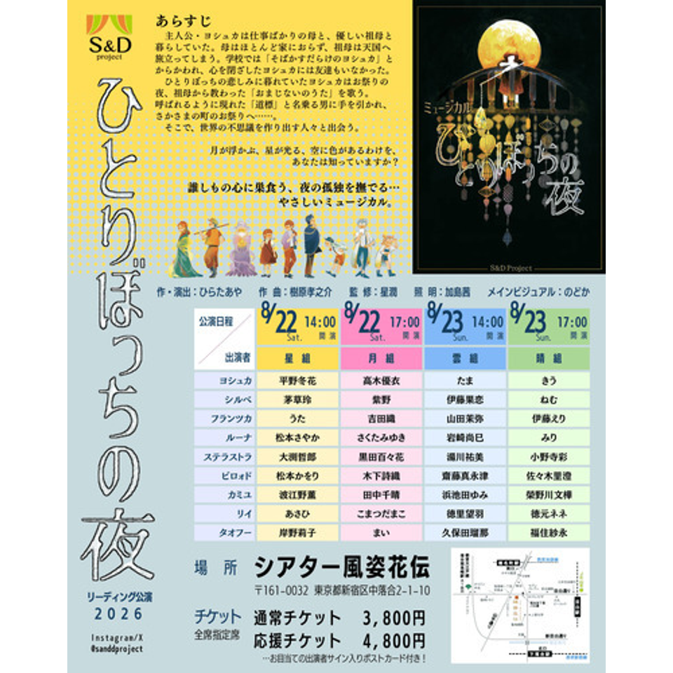 リーディング公演「ひとりぼっちの夜」2026